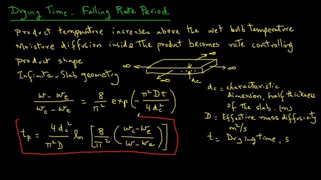 Drying time in foods during falling rate period смотреть онлайн