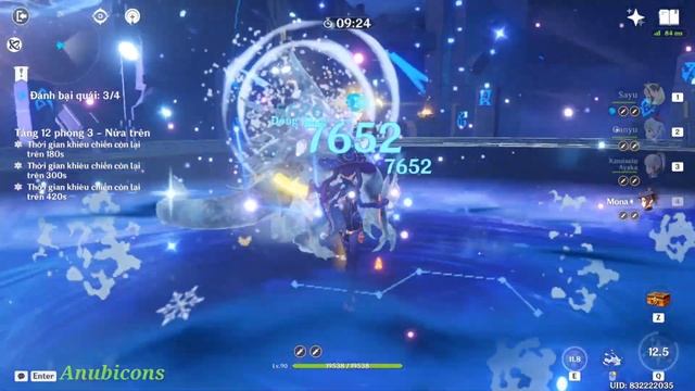 C1 Ayaka Freeze with Ganyu and C0 Childe ft Shinobu - Genshin Impact Abyss 3.2 - Floor 12 9 Stars смотреть онлайн