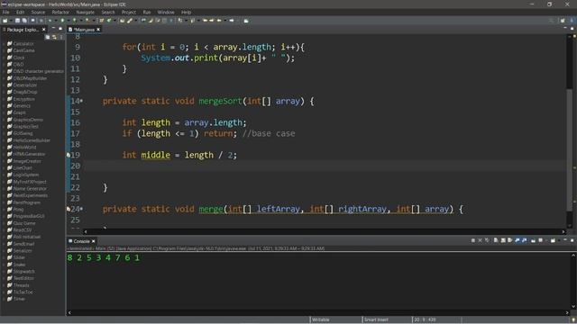 Сортировка слиянием за 13 минут // Merge Sort in 13 minutes