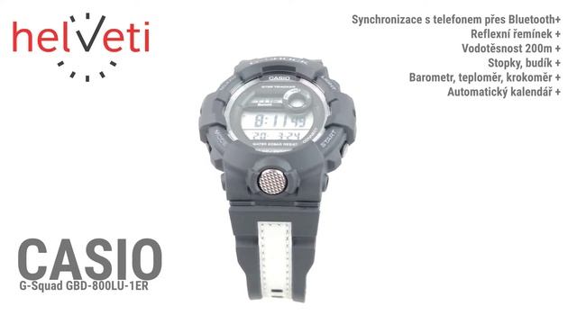 Casio G-Squad GBD-800LU-1ER смотреть онлайн