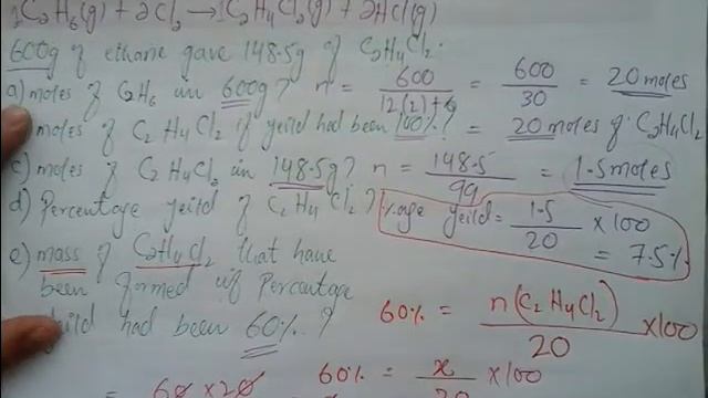 As/A-Level chemistry, Percentage yeild, L 7 смотреть онлайн
