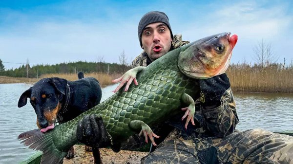 [Виталик Игнатюк] Шок что попалось в сетку. Уборка в новом лагере.