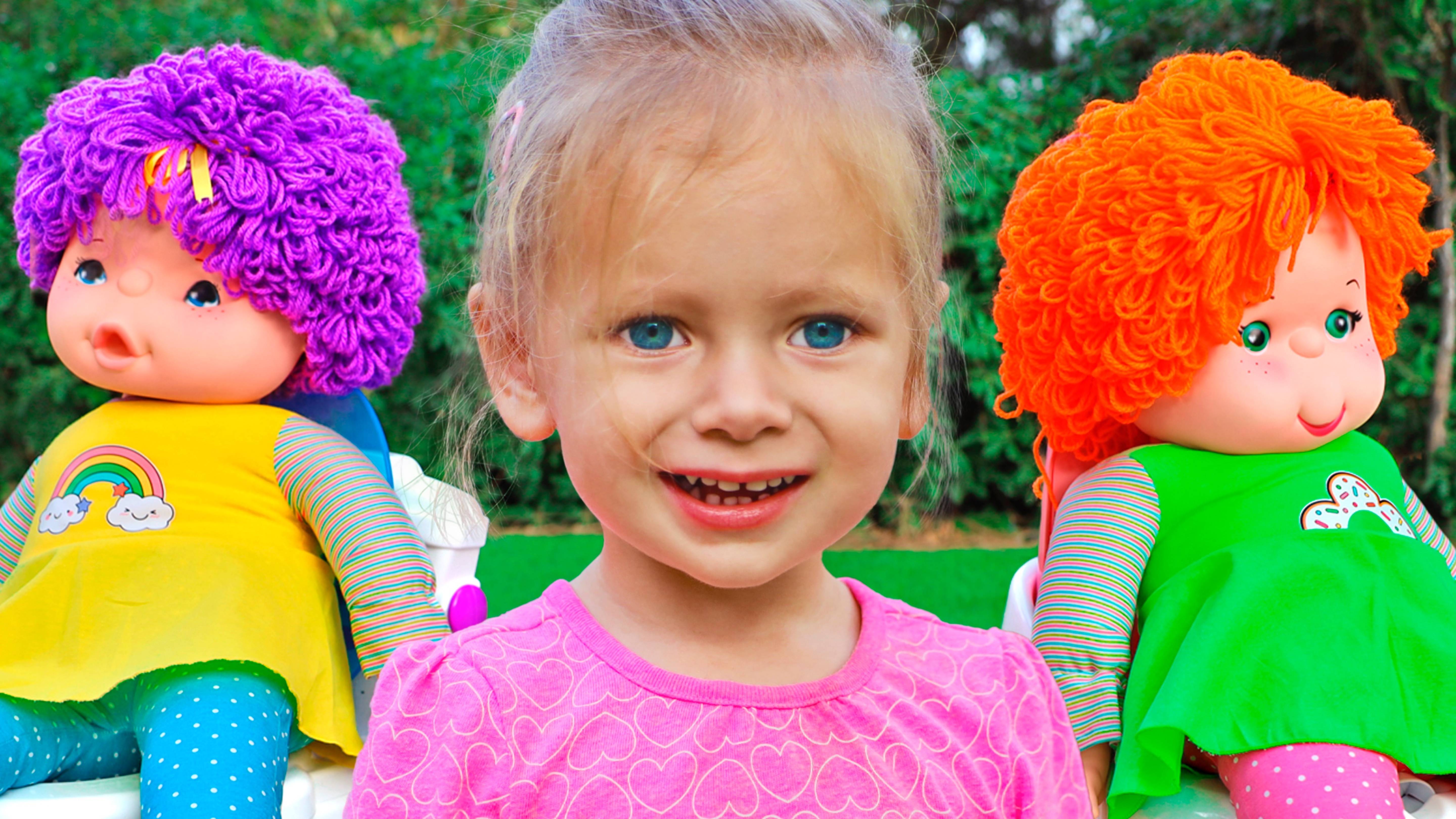 Детская песенка о малышке и ее куклах от Майи и Маши+ Детские сборники. смотреть онлайн