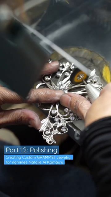 Part 12: Polishing | Creating Custom #GRAMMYs #Jewelry for nominee Natalie Ai Kamau‘u #shorts смотреть онлайн