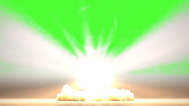 Nuclear Explosion Animated Green Screen (Realistic)