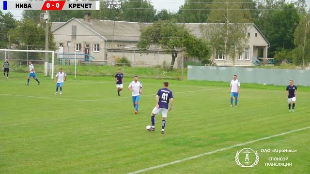 ФК "НИВА" - ФК "КРЕЧЕТ". Чемпионат Беларуси 2022, Вторая лига. 12-й тур. 31.07.2022 г. смотреть онлайн
