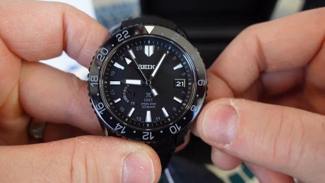 Unboxing the Seiko SNR035: Spring Drive GMT in Titanium - Grand Seiko quality смотреть онлайн