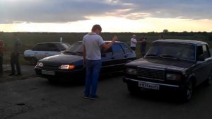 Гонка ВАЗ 2107 vs ВАЗ 2114