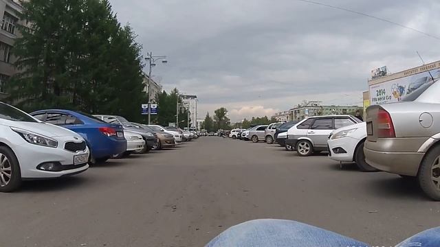 алея по компросу. октябрьская площадь. отель Прикамье. 10 июня 2014г смотреть онлайн