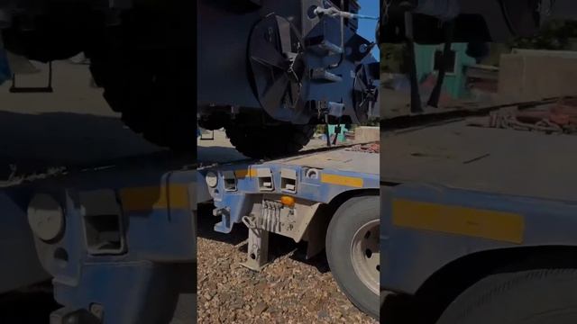 Загрузка и перевозка колесного крана весом 78000 килограмм💪🏼 смотреть онлайн