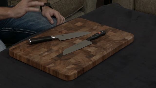Wusthof Gourmet vs Shun Classic — Santoku Knife. смотреть онлайн
