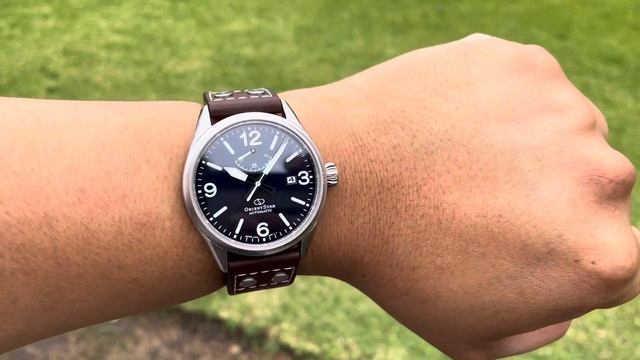 Orient Star Outdoor + Horween watch strap смотреть онлайн