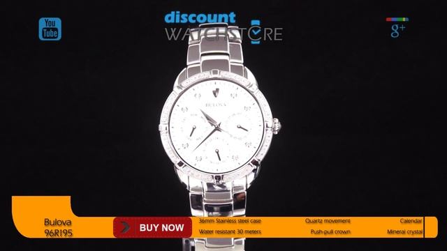 Bulova 96R195 Women's Maribor Diamond Stainless Steel Silver Dial Watch Review Video смотреть онлайн