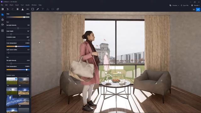 D5 RENDER PROCESS FAST INTERIOR ROOM RENDER #16 смотреть онлайн