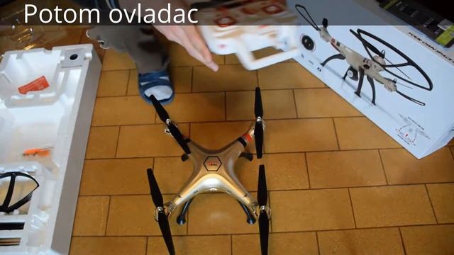 syma naparovani drona s ovladacem X8HC смотреть онлайн
