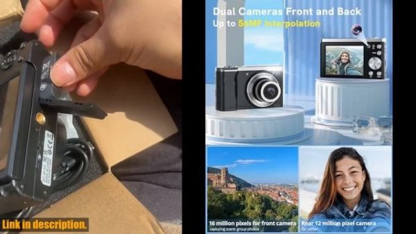 Buy 5K Digital Camera 2024 Newest 56MP Cameras for Photography Autofocus,10X Optical Zoom Vlogging