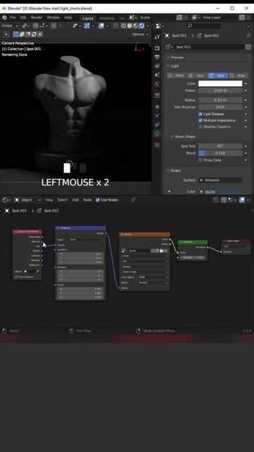 Bring your spotlight into the next level 😲 - Blender Simple Tutorial to follow!... смотреть онлайн