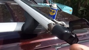 Как снять поперечины с релингов ч,2