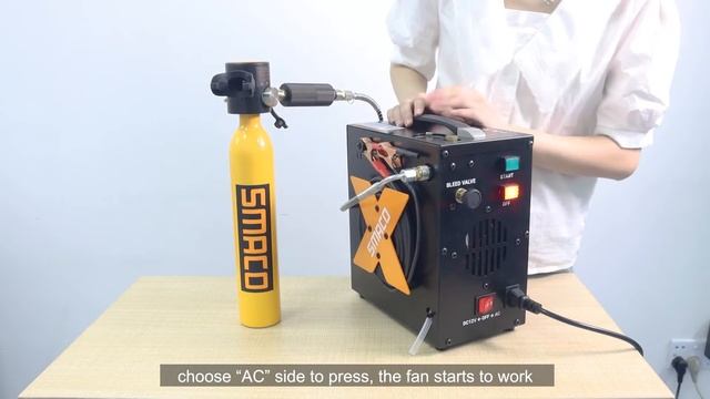 PCP Air Compressor 4500Psi 30Mpa High Pressure Air Compressor for Paintball Scuba Tank, смотреть онлайн