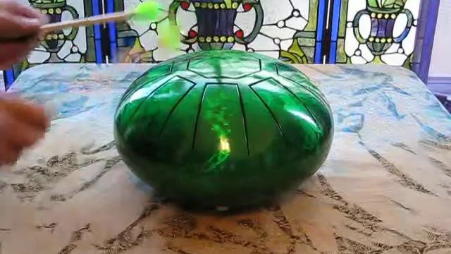 AURORA TANK DRUM EMERALD GREEN MADE FROM A 63 YEAR OLD PROPANE TANK! смотреть онлайн