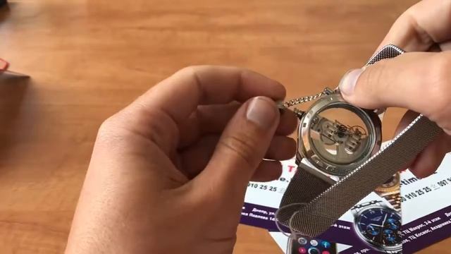 Мужские механические часы с автоподзаводом Forsining Metal