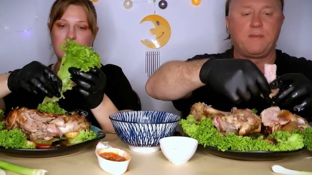 МУКБАНГ | Адская РУЛЬКА, Свиножор, отвечаем на вопросы | MUKBANG. ASMR. PORK #mukbang #pork