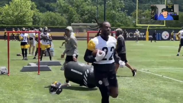 Najee Harris POP Back In Step At Pittsburgh Steelers OTAs - Jaylen Warren Too SMOOTH смотреть онлайн