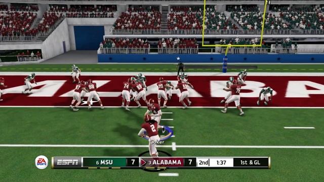 NCAA Football 16 | GOODYEAR COTTON BOWL! | CFP #3 MICHIGAN STATE vs #2 ALABAMA смотреть онлайн