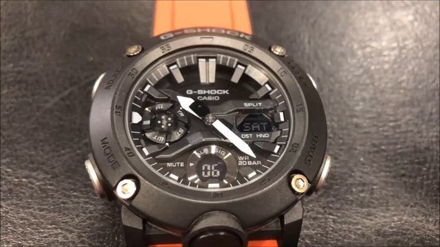 Unboxing of the Casio G Shock Carbon Core Anadigital GA 2000 by Watch Hobby смотреть онлайн