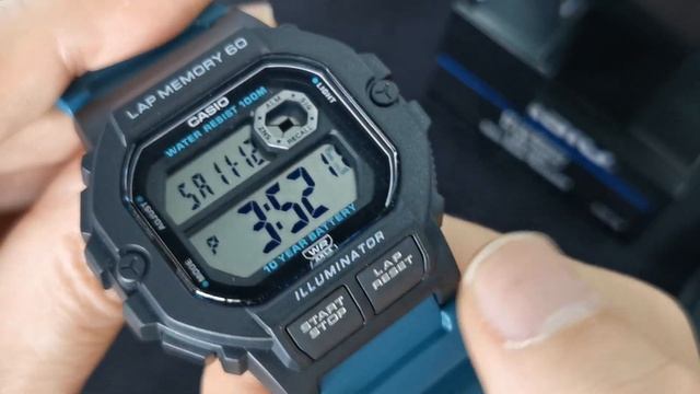 Casio Sports 100m (LAP MEMORY 60) 朱仔推介平玩Casio 運動錶 Hk195👍