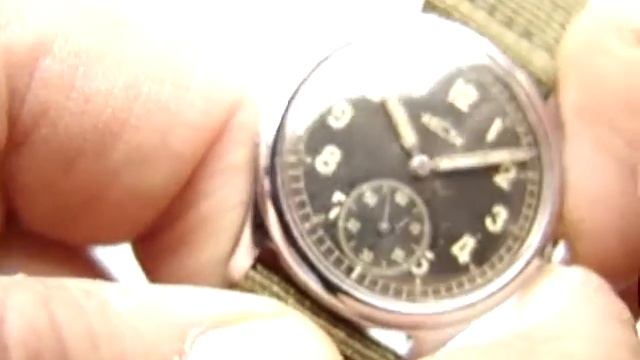 34 mm WWII period MEN'S RECTA DH GERMAN MILITARY WRISTWATCH good condition. смотреть онлайн