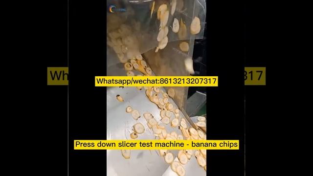 Press down slicer test machine - banana slices смотреть онлайн