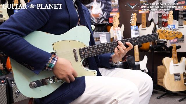 【SOLD】~Winter 2022 CS Event Limited #162~ LTD 1961 Telecaster Relic -Faded/Aged Surf Green- смотреть онлайн