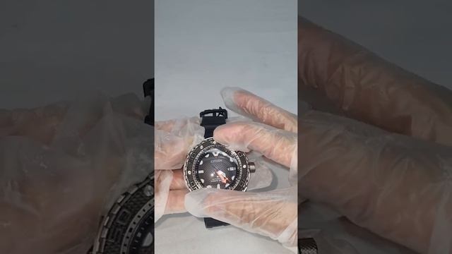Relógio Citizen Promaster Marine Titanium Black Dial Automático 200 Metros - NB6004-08E