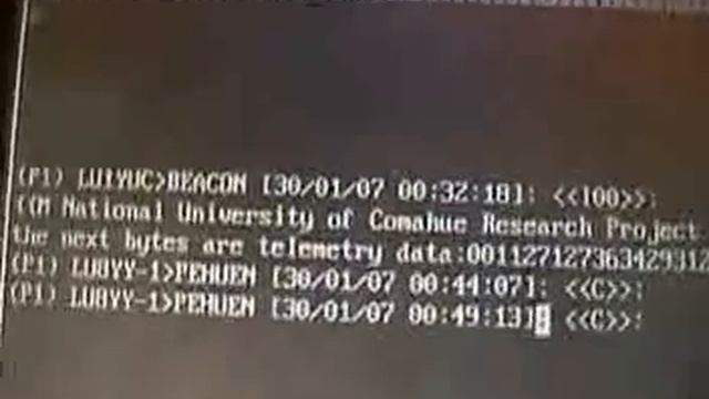 Escucha del Pehuensat-1 30/01/07 03:32 UTC смотреть онлайн