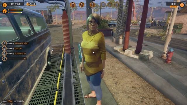 Gas Station Simulator #42 - DLC Party Time - Бабуля из будущего! смотреть онлайн