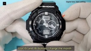 How to set time on Casio G-shock GA-150.TrendWatchLab.