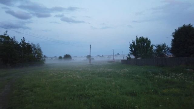 Деревенский вечер. Туман. смотреть онлайн