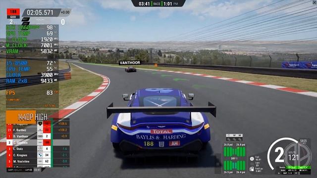 Assetto Corsa Competizione - GTX 1660 Super + i5 8500 - 1080p/1440p/4K - Gameplay Benchmark смотреть онлайн
