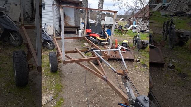 самосвальный прицеп для мотоблока своими руками смотреть онлайн