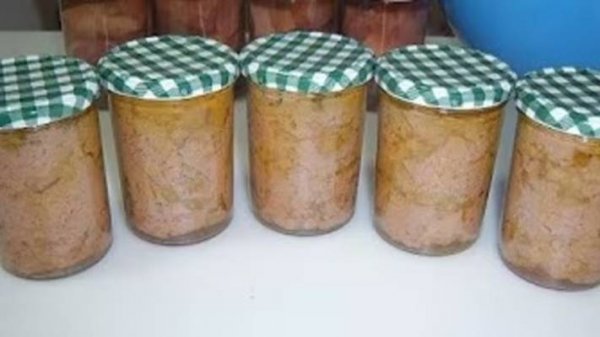 Печёночная колбаса в банке. Маринкины творинки