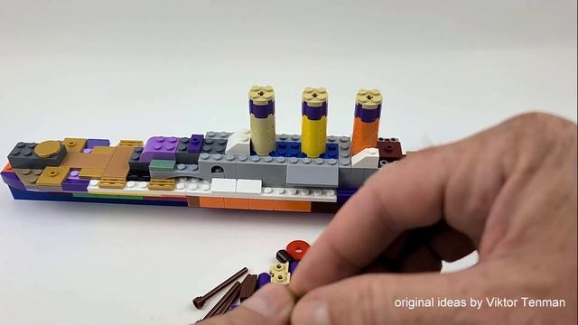 Russian Cruiser "Aurora" 1903. How to build LEGO 10717. смотреть онлайн