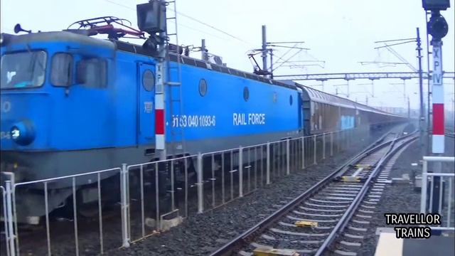 EA 60-1093-6 Rail Force trece cu un marfar prin stația Arad смотреть онлайн