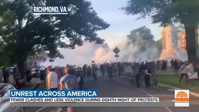 Protests Continue For 8th Night, But With Less Violence | TODAY смотреть онлайн