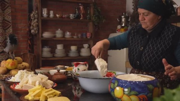 Kənd Həyatı. Making a Farm Fresh Rustic Country Breakfast  Simple and Delicious