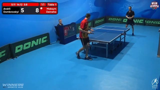 23:00 Andrii Dombrovskyi - Maksym Deineha West 5 WIN CUP 24.07.2022 | TABLE TENNIS WINCUP смотреть онлайн