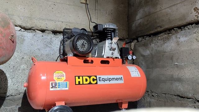 Первый запуск компрессора HDC HD-A101.