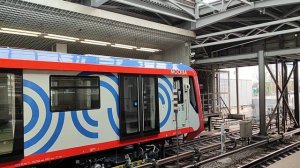 Обкатка метропоезда Москва-2024 на станции Технопарк #2