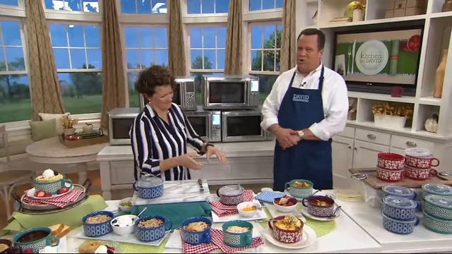 CooksEssentials Microwavable S/4 Ceramic Mugs with Vented Lids on QVC смотреть онлайн