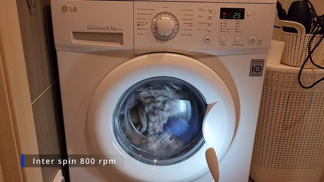 LG F1292MD: Bio Care 95°C 1200 rpm смотреть онлайн